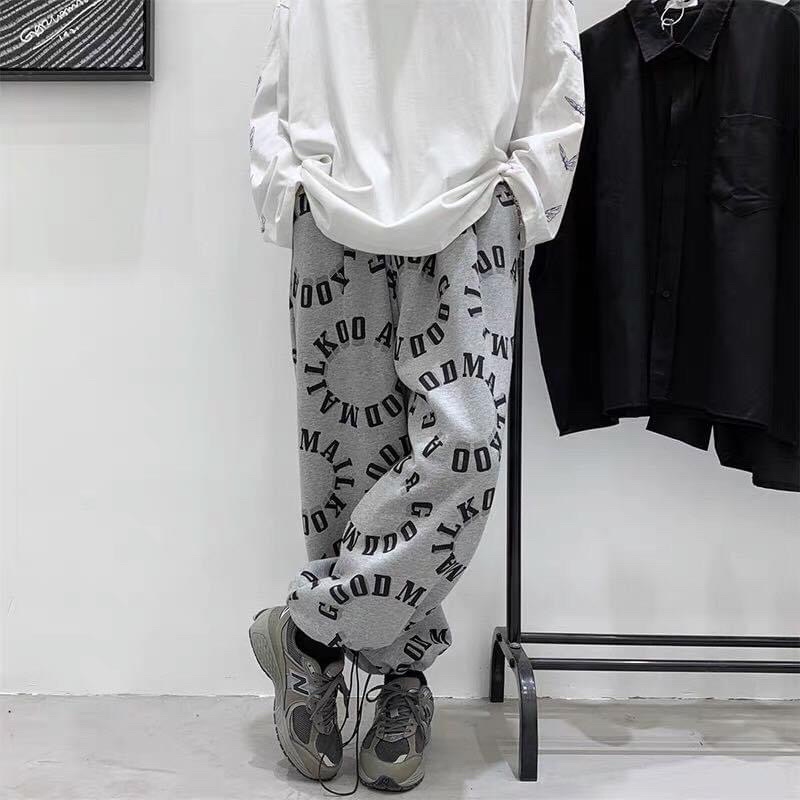 Quần Dài Dây Rút Vòng Chữ Unisex(Dây Rút Tự Điều Chỉnh)