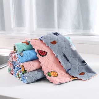 Khăn lau bếp size 27 x 16cm đa năng 2 mặt mẫu mới siêu thấm nước , siêu mềm mịn