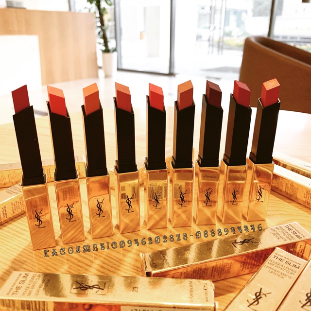 Son thỏi YSL Rouge Pur Couture The Slim Matte (Hàng xách tay chính hãng)