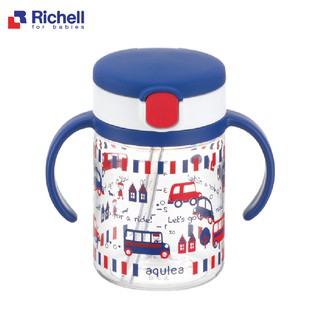 [CHÍNH HÃNG] Cốc Tập Uống Chống Sặc - Cốc Ống Hút Có Tay Cầm Richell 200ml T.L.I