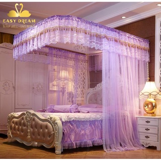  Mùng màn màn khung chống muỗi  không khoan tường   EASY DREAM khung inox - vải tuyn cao cấp -  màn +khung   