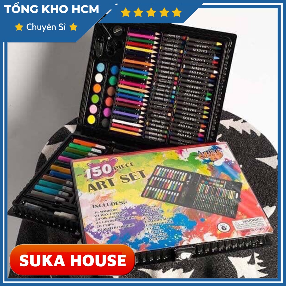 Hộp Màu 150 Chi Tiết Cho Bé Thành Họa Sĩ SUKAHOUSE HA16