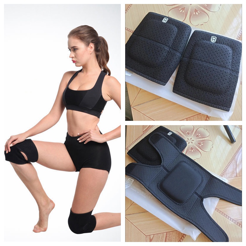 Bộ 2 Miếng Đệm Bảo Vệ Đầu Gối Chống Trượt Chống Va Chạm Có Thể Điều Chỉnh Hỗ Trợ Khi Chơi Bóng Rổ/Bóng Đá/Bóng Chuyền Cho Unisex