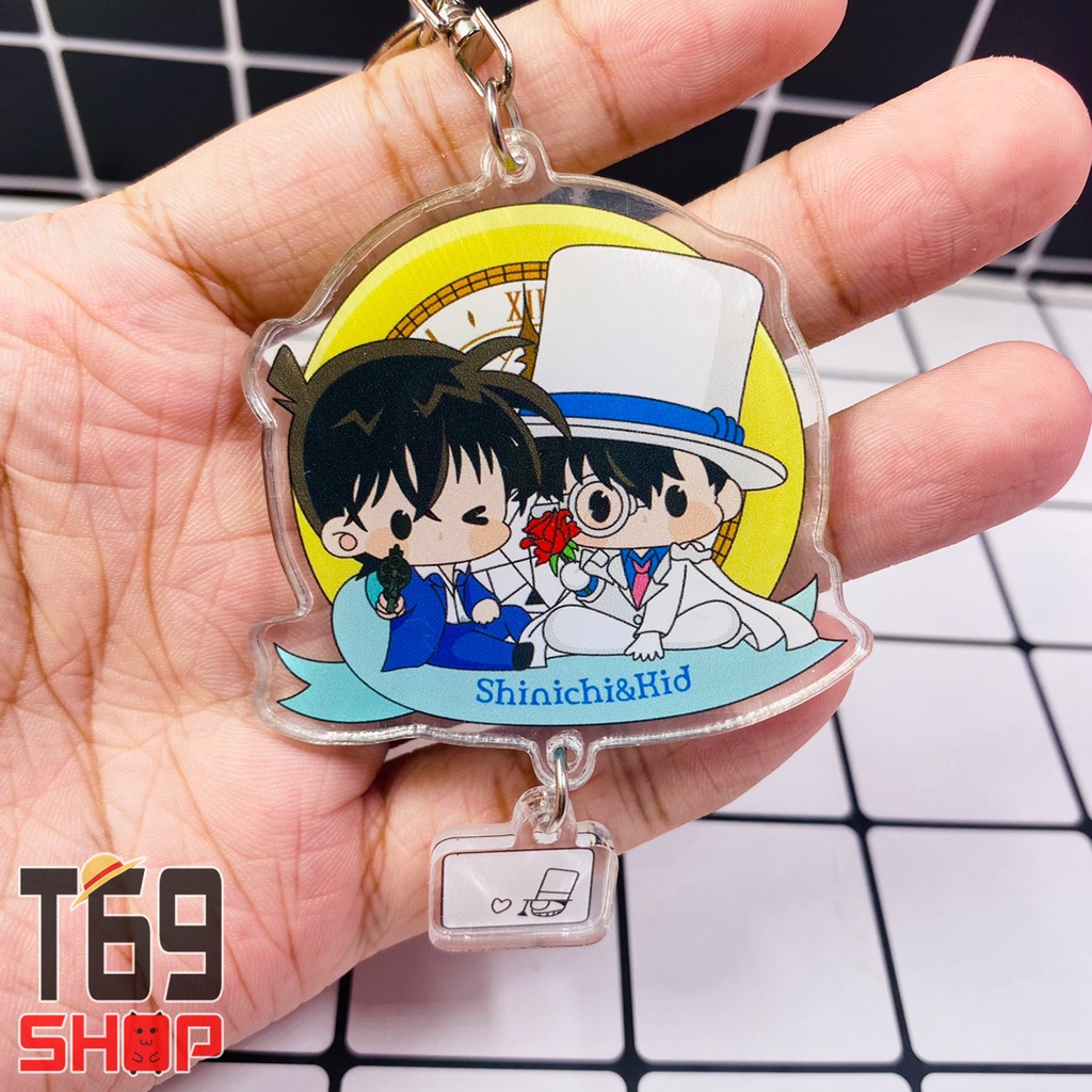 Móc khóa mica anime Detective Conan - Couple