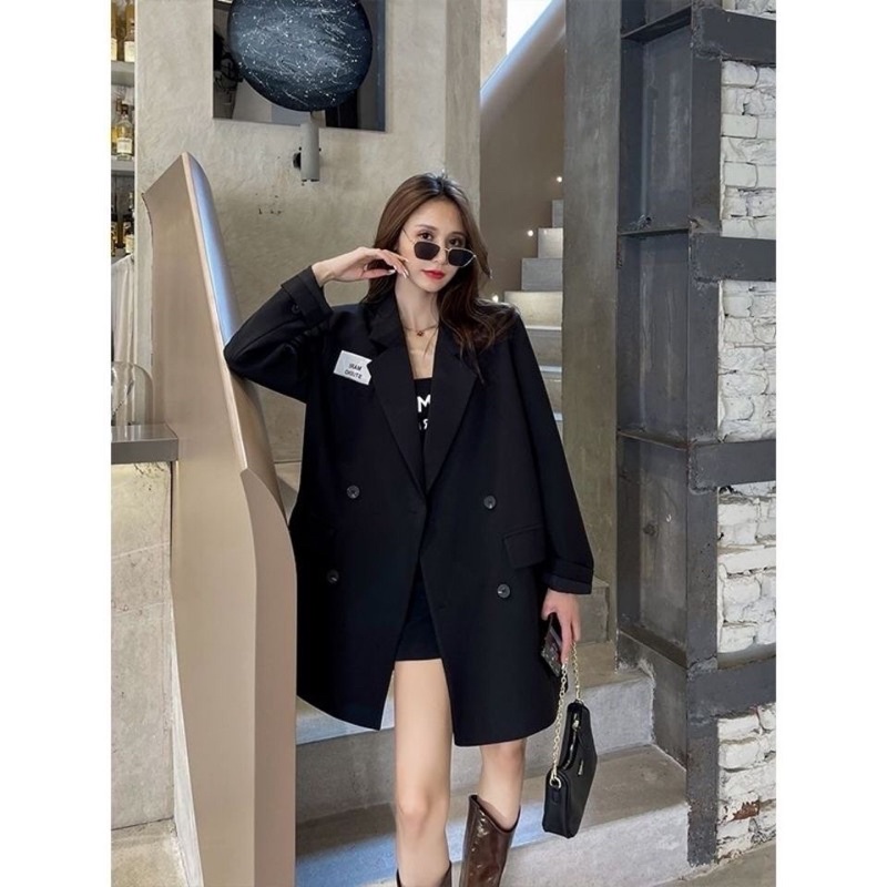 Áo Khoác Blazer nữ Form Suông rộng phong cách hàn quốc mẫu mới chất đẹp mã RB026
