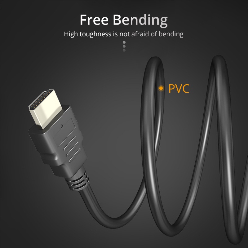 Dây Cáp HDMI 2.0 Độ Phân Giải Cao 4K 1080P 3D Cho Switch PS4 HDTV Laptop PC