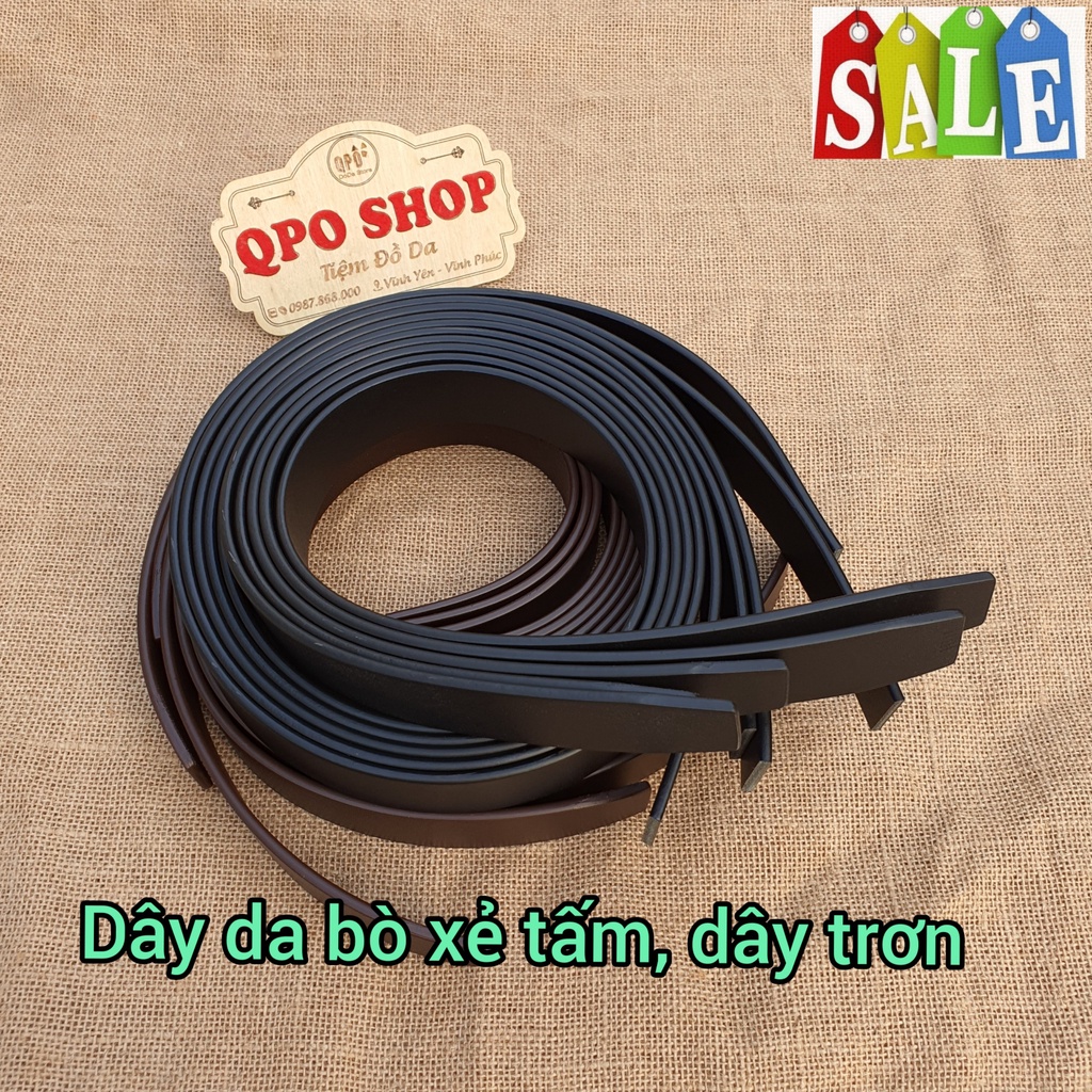 Dây Lưng Da Nam, Da Bò Thật Loại Tốt Dùng Cho Khóa Lăn Bảo Hành 12 Tháng