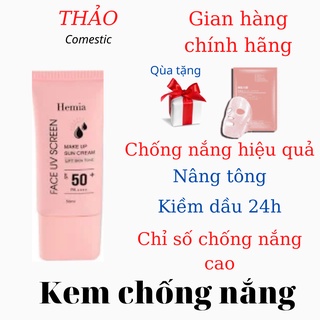 Kem chống nắng Hemia trắng da cấp ẩm