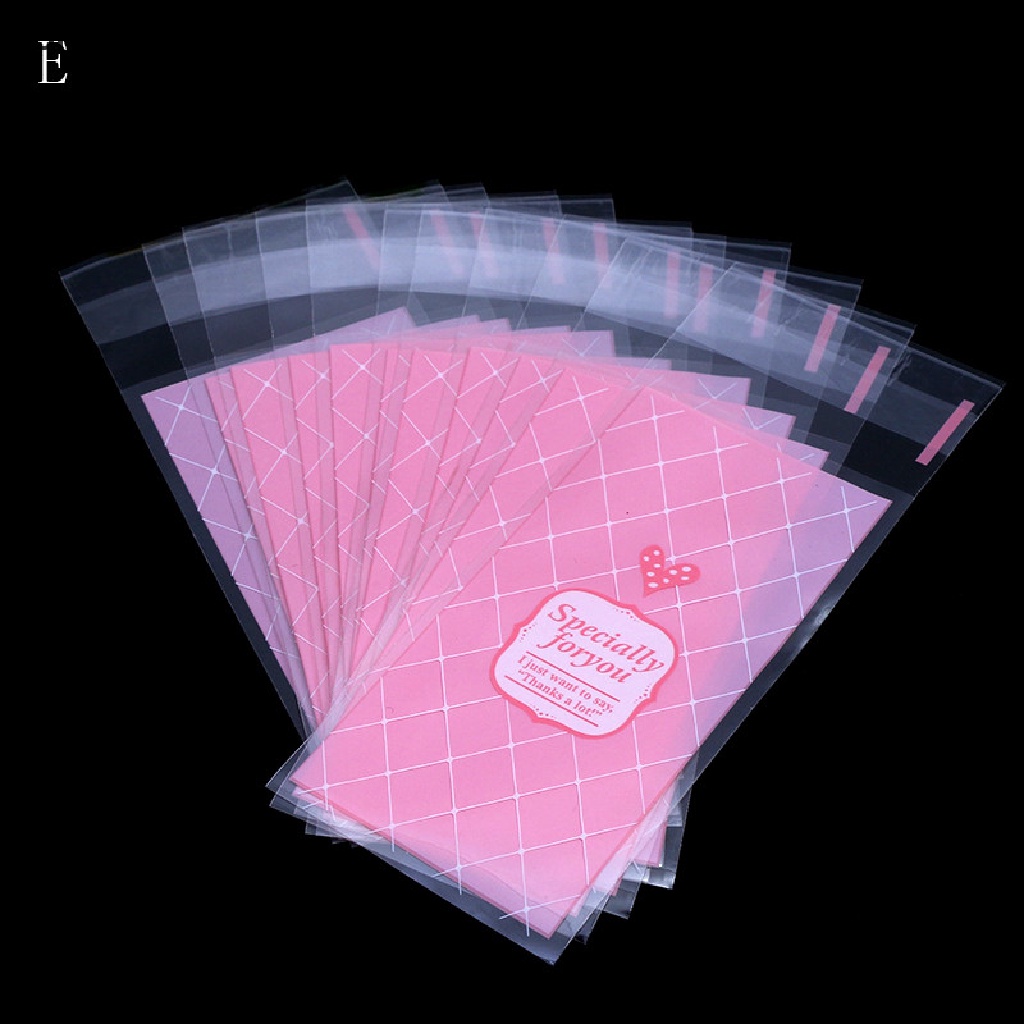 Set 100 Túi Nhựa Mini Đựng Bánh Quy Tự Dính {akindofstar1.vn}