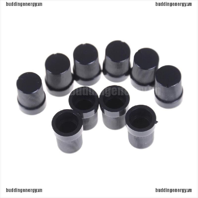 Bộ 10 Nút Vặn Nhựa Màu Đen 6mm