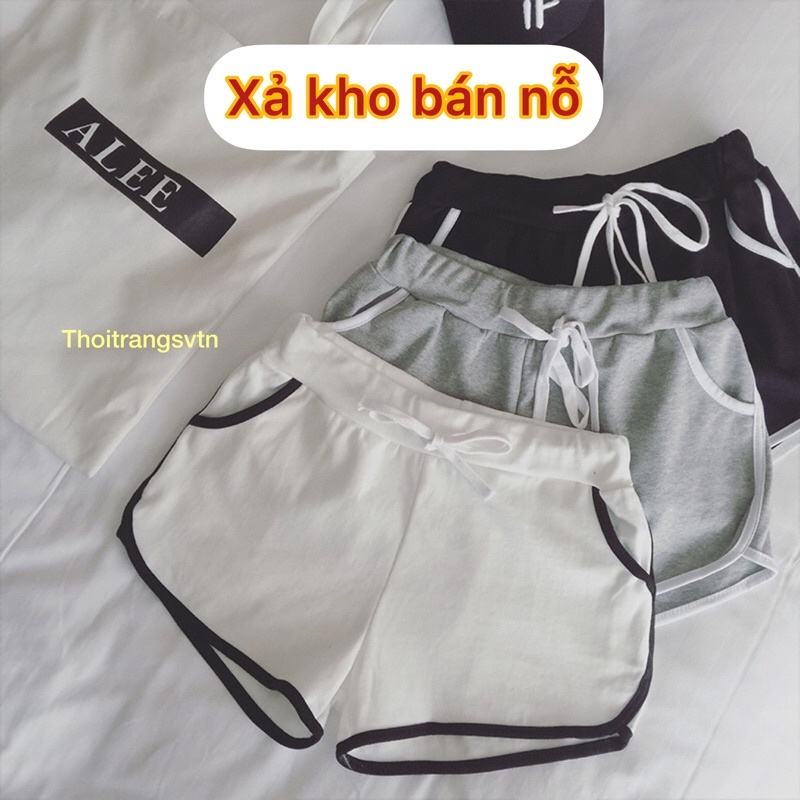 Quần shorts ngắn, quần đùi măc nhà, chất coton mát mịn. sẵn 3 màu/ freesire