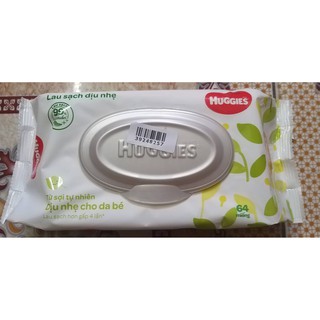 [HCM] Khăn ướt Huggies không mùi - 64 miếng