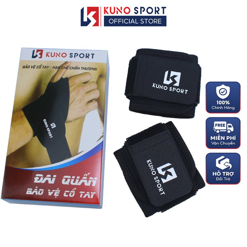 Đai Quấn KUNO SPORT Bảo Vệ Cổ Tay Tập Gym Chơi Thể Thao