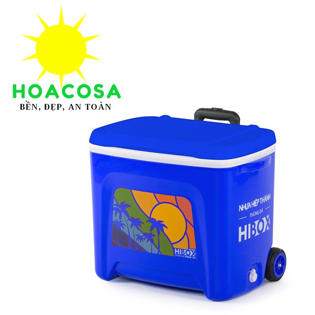 Thùng Đá Du Lịch Hibox 42 lít (42L) Nhựa Hiệp Thành Mẫu mới, Đẹp, Giữ Lạnh Lâu- Đồ Gia Dụng Hoacosa