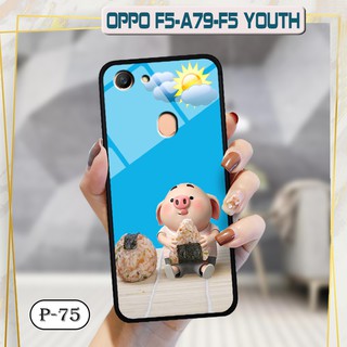 Ốp lưng kính 3D OPPO A79- hình cute
