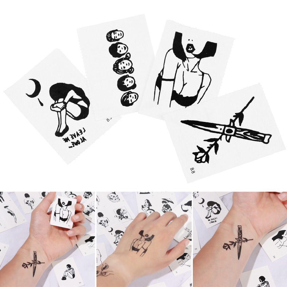 Set 100 Hình Xăm Dán Tạm Thời Nghệ Thuật Độc Đáo
