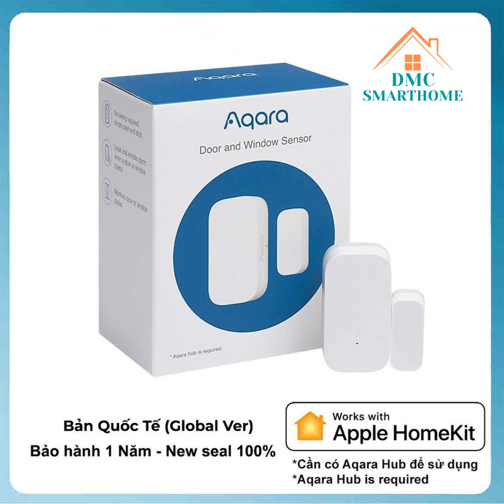 Cảm biến cửa thông minh Xiaomi Aqara chính hãng,bản quốc tế. Thích hợp an ninh, thiết lập tự động ch
