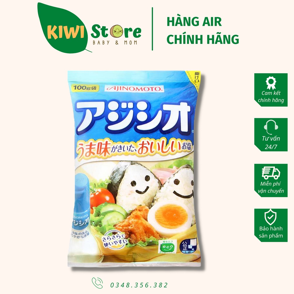 Muối nhẹ Ajinomoto Nhật gói 100gr cho bé từ 1 tuổi
