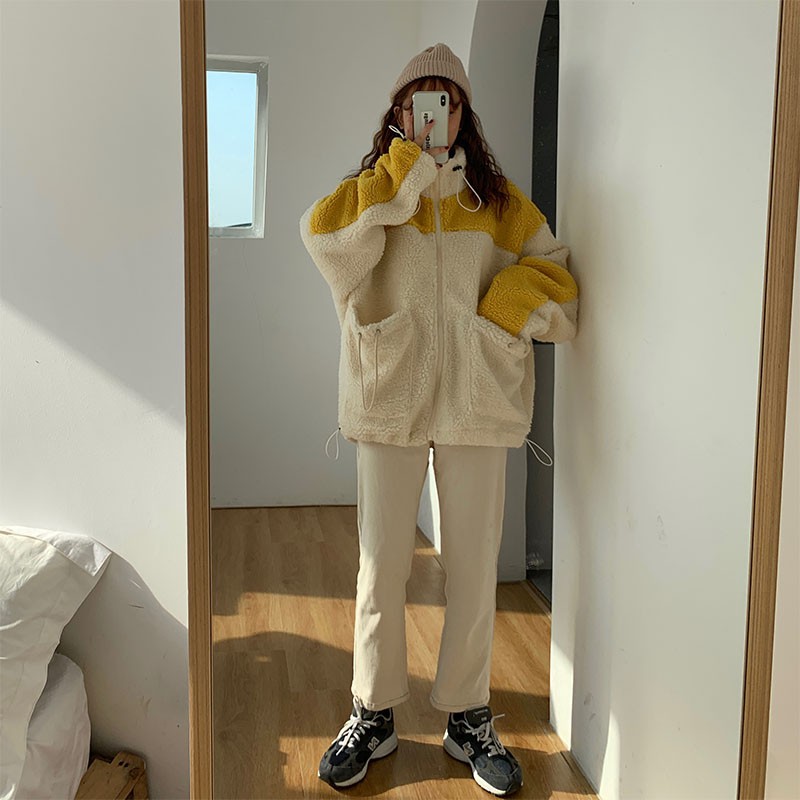 Sẵn Áo khoác bông siêu dày kéo khóa cổ cao ulzzang - AKM07 | BigBuy360 - bigbuy360.vn