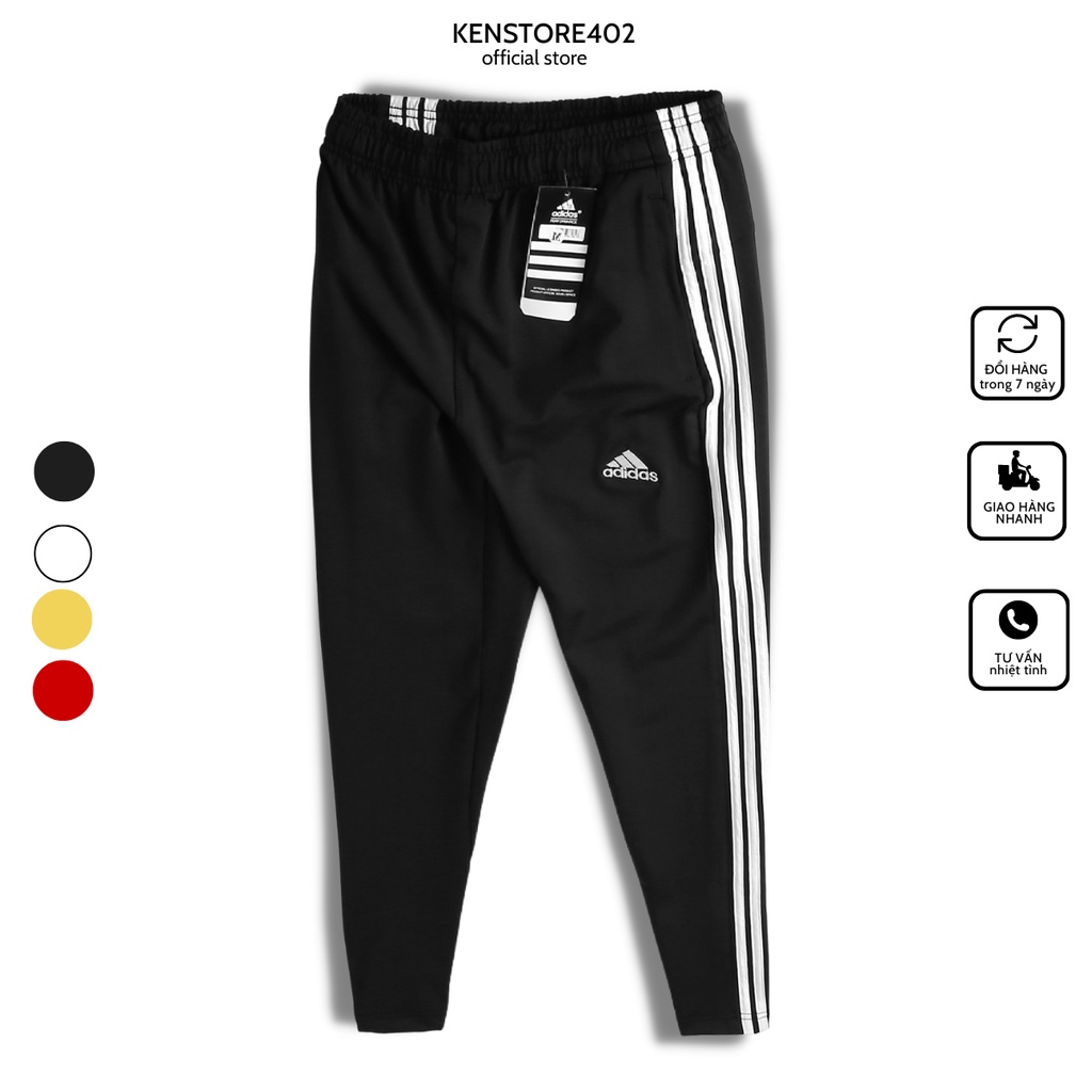 Quần dài ba sọc nam, quần jogger thể thao nam nữ chất vải mềm mịn co dãn thoáng mát - Q164