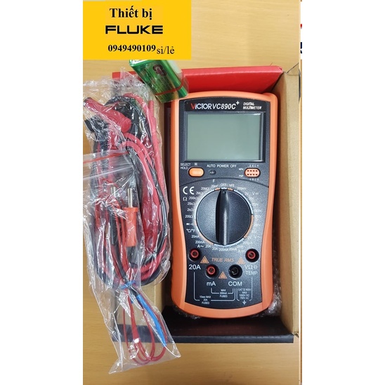 Victor VC - 890C+ đồng hồ vạn năng điện tử VC890C+ VICTOR VC 890C +  Đồng hồ vạn năng điện tử hiển thị số VICT