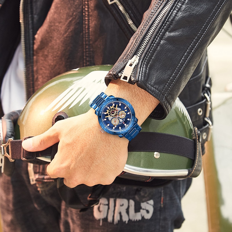 Đồng hồ Quartz thương hiệu NAVIFORCE thời trang sang trọng cho nam