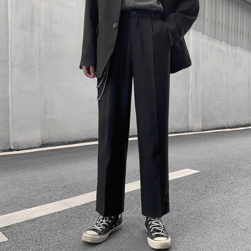 Quần tây dài thời trang dáng suông co giãn tốt dễ phối đồ 226758