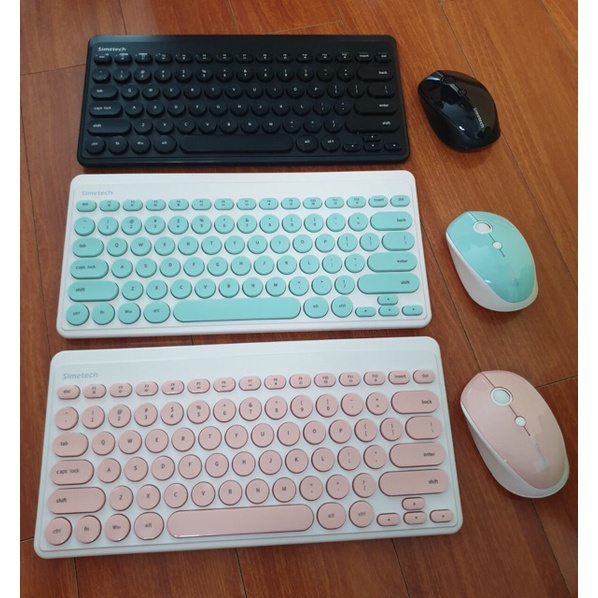 Combo Phím Chuột Bluetooth Không Dây Mini Nhỏ Gọn Đẹp Dùng Cho Điện Thoại, Máy Tính Bảng, Laptop – Mẫu Ngẫu Nhiên