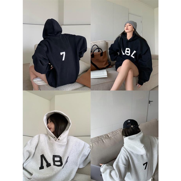 ✤❀☂Áo hoodies màu đen phong cách Retro Hàn Quốc 2021