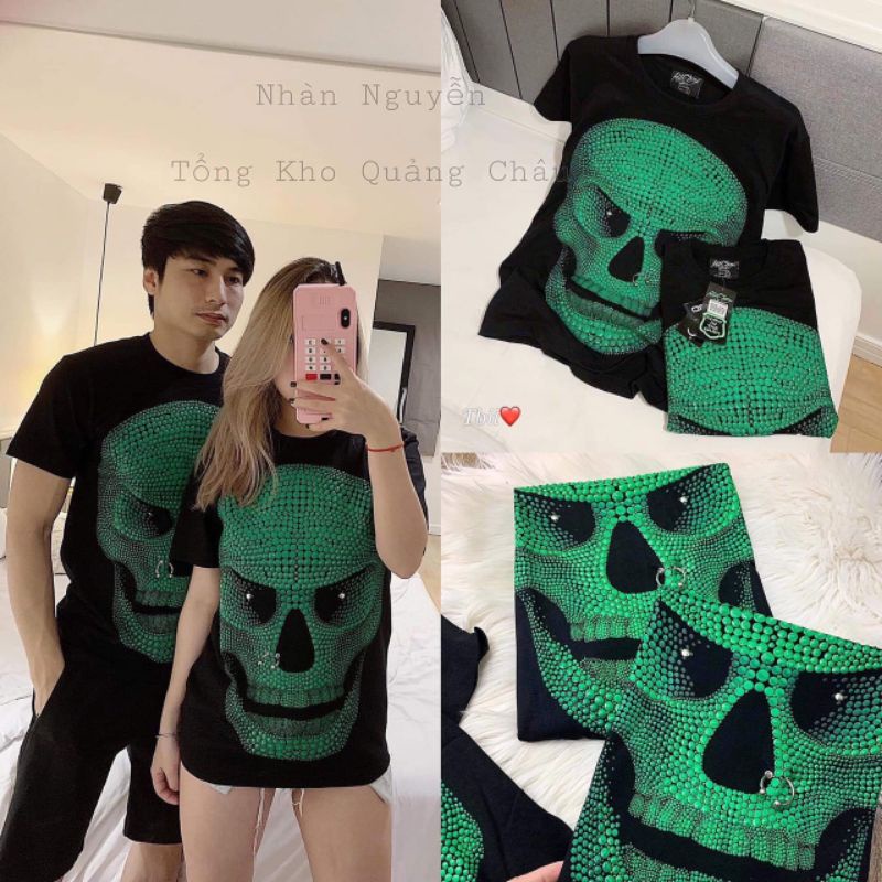 Áo phông đầu lâu 3D hàng Thái