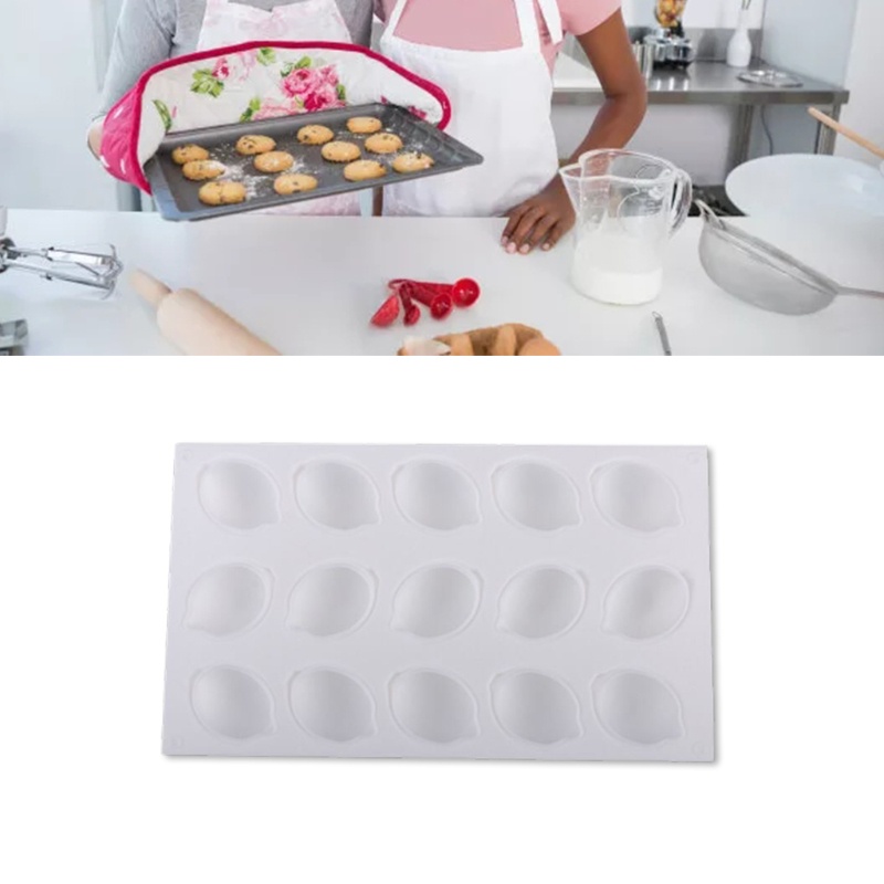 Khuôn Làm Bánh Muffin 15 Ô Hình Quả Chanh Tháo Gỡ Nhanh