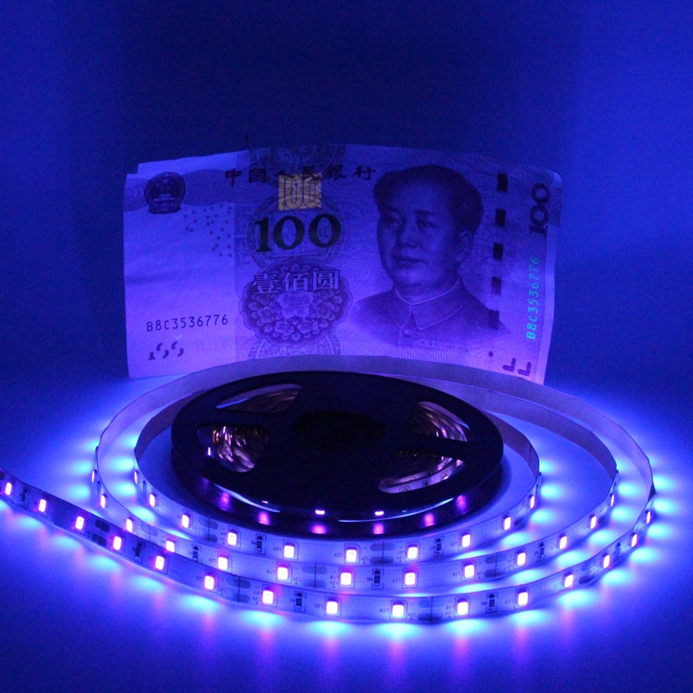 Smd2835 Đèn led uv 395-405nm 60leds 120leds Chống Nước 12vdc Cho Các Bữa Tiệc dj