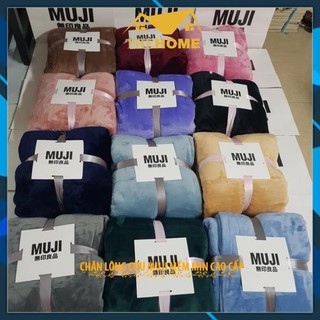 Chăn Lông Cừu MuJi 2 Lớp Siêu Mềm Mịn Sang Chảnh Cao Cấp (Kích Thước 2mx2m3)