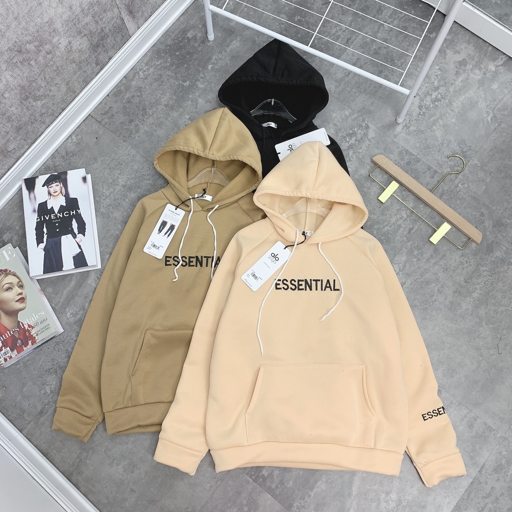 Áo hoodie essentials unisex form rộng nam nữ hàng real ,có mũ mặc nhà đi chơi đi học thời trang Hàn Quốc ATD006 | BigBuy360 - bigbuy360.vn