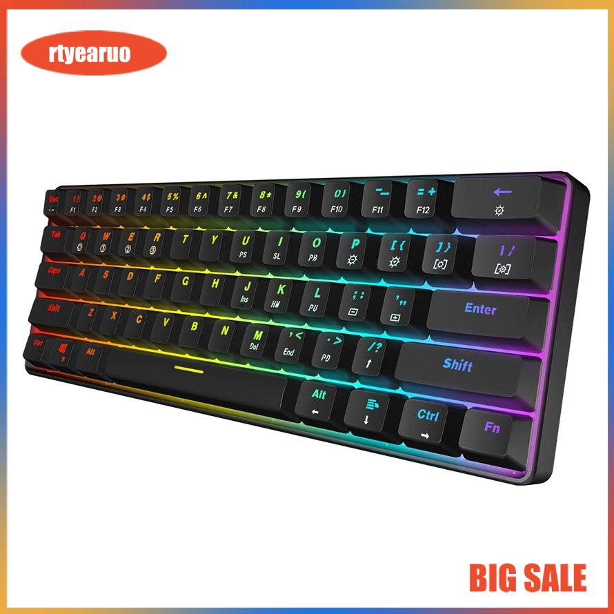 Bàn phím cơ 60% RGB GK61 chất lượng cao