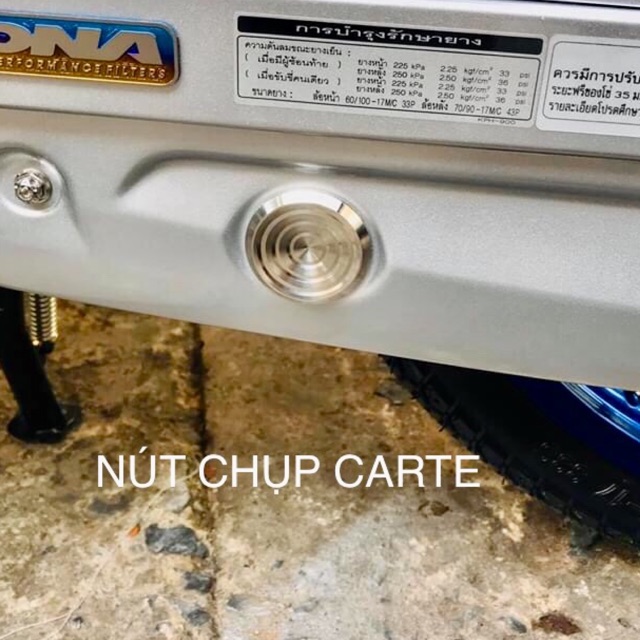 Nút chụp carte inox siêu xịn