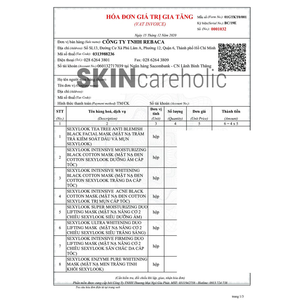 Mặt Nạ Lên Men Sexylook Enzyme Mask