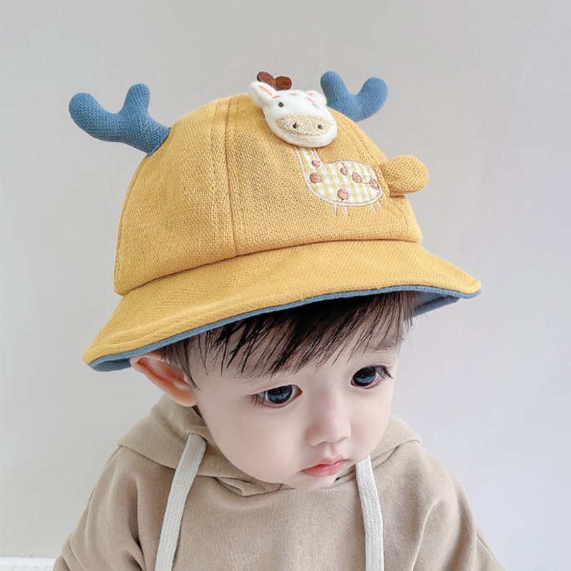 Mũ tai bèo họa tiết hoạt hình phong cách Hàn quốc cho bé