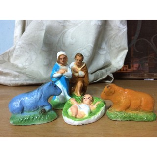  Tượng Noel thạch cao 8cm 