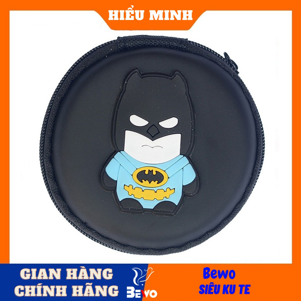 Bao đựng tai nghe mặt Marvel và DC , hộp đựng cáp sạc, hộp đựng cute hình ngẫu nhiên