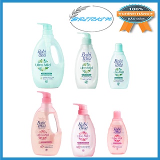 Sữa Tắm Gội Toàn Thân Cho Trẻ Em Babi Mild Hương Hoa Anh Đào & Hương Tự Nhiên Thuần Khiết(Chai 200ml - 400ml - 850ml)