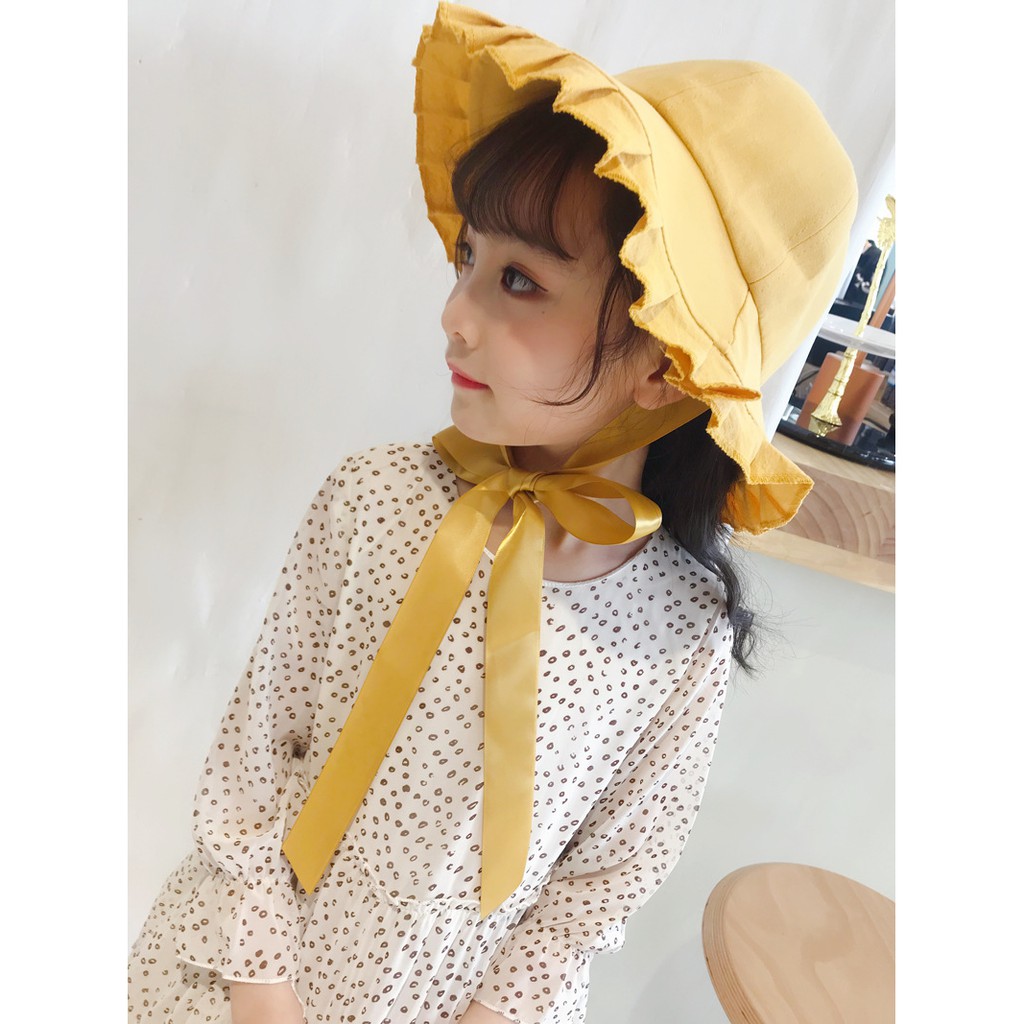 mũ tai bèo xếp ly cho bé - nc102