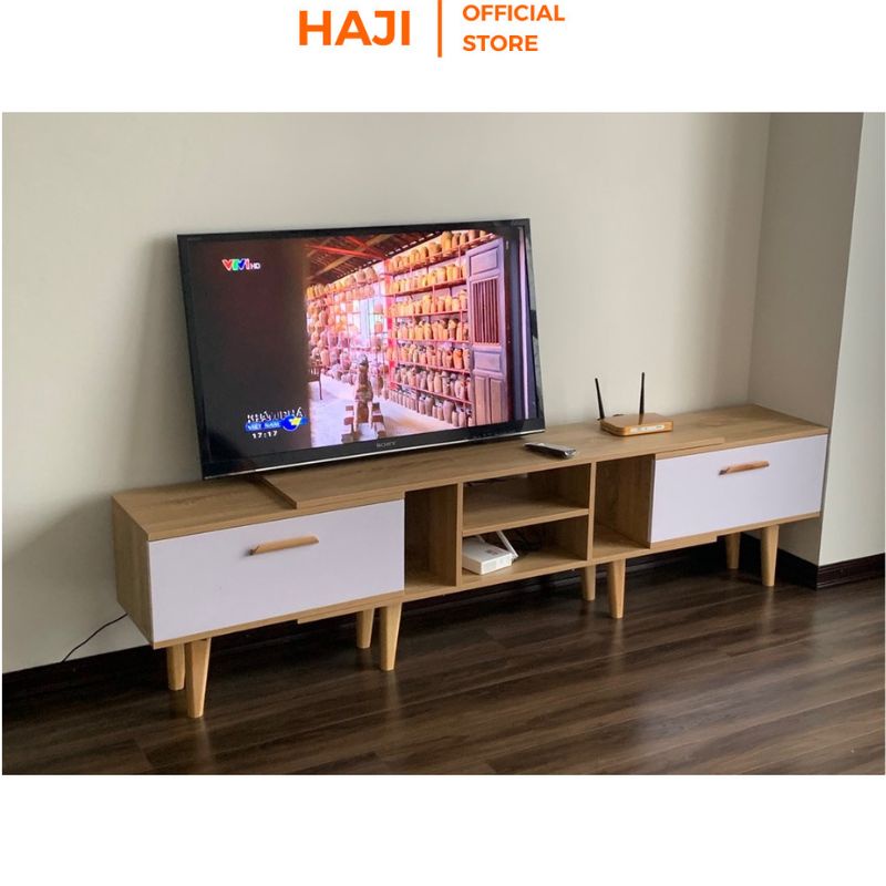 Kệ tivi phòng khách tự điều chỉnh kích thước thông minh HAJI A83
