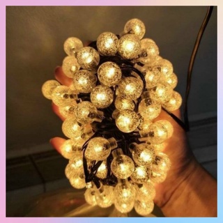 Dây đèn led trang trí cherry ball bi bọt dài 6,5 mét 36bóng pha