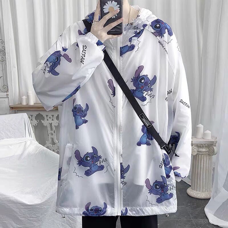 Áo khoác dù nam nữ 3D in chuột satinn có size lớn - Bán lẻ giá sỉ