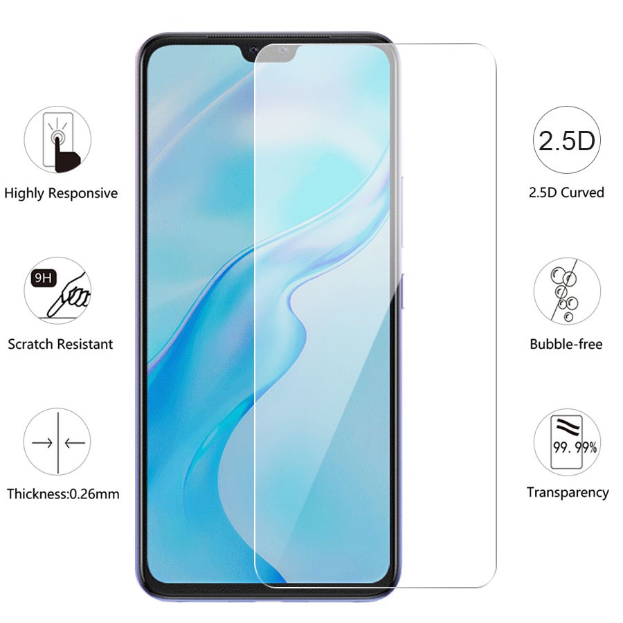 3 Trong 1 Kính cường lực + Miếng dán Cacbon + Kính Cường Lực Bảo Vệ Camera Sau Cho Vivo S1 S1 Pro V19 V9 V11 V15 V15 Pro V17 V17 Pro V19 Neo Y31 Y12S