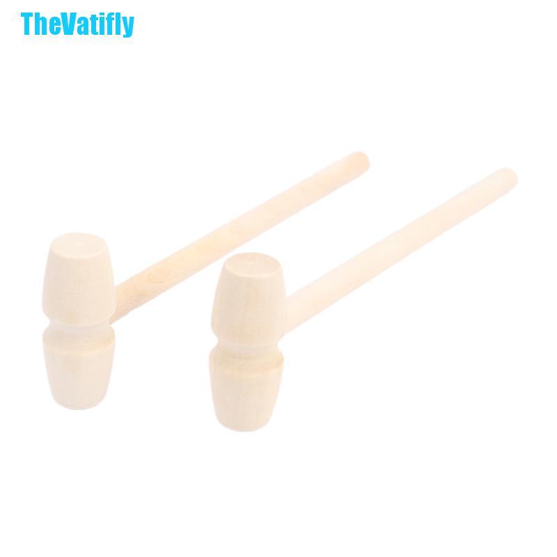 Bộ 10 Búa Đầu Gỗ Trơn Chuyên Dùng Cho Bé