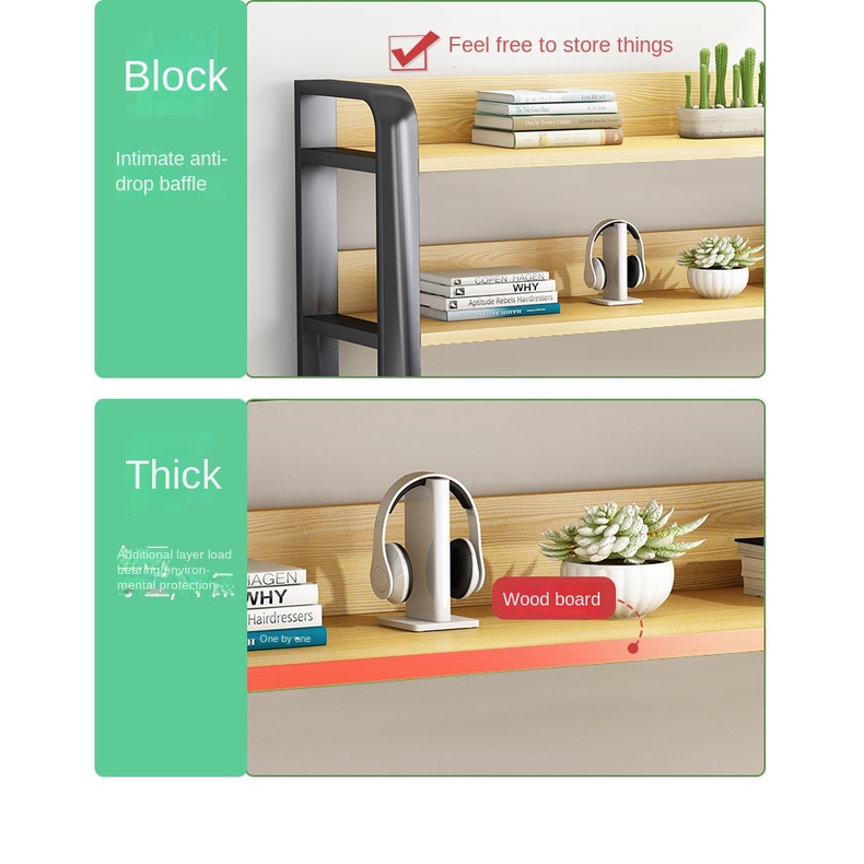Bộ bàn học / làm việc kèm giá sách 80/100/120/140cm
