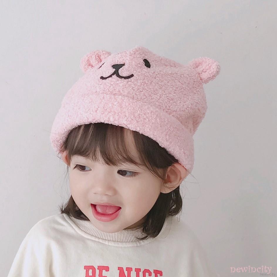 Nón len giữ ấm phong cách Hàn Quốc dễ thương dành cho các bé