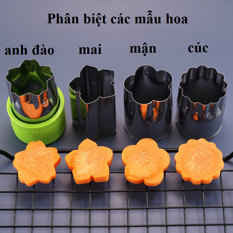 Khuôn cắt trái cây, khuôn tỉa hoa quả đa năng